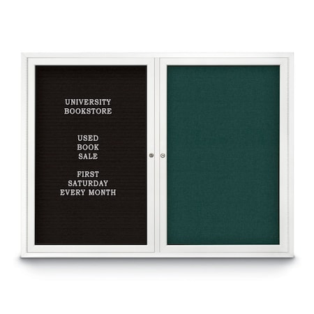 United Visual Products Corkboard, 48"x36", Deep Burgundy/Satin UV404PLUS-SATIN-DBURGU